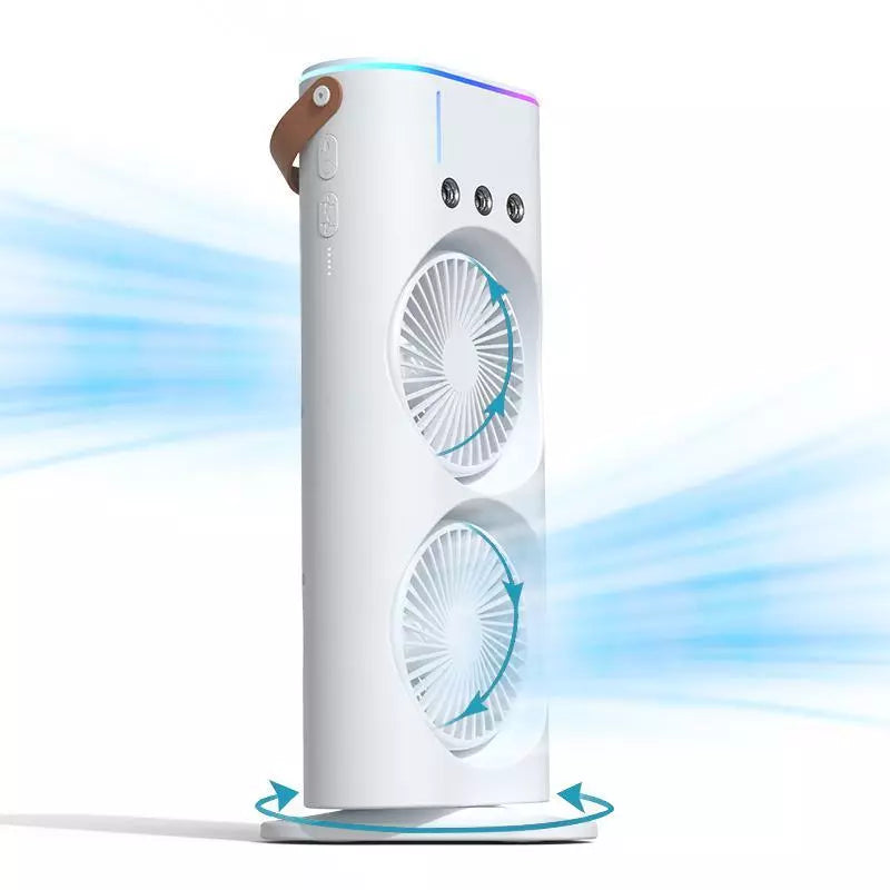 Ventilador Umidificador Dupla Camada+brinde grátis+oferta tempo limitado