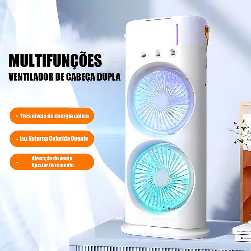 Ventilador Umidificador Dupla Camada+brinde grátis+oferta tempo limitado