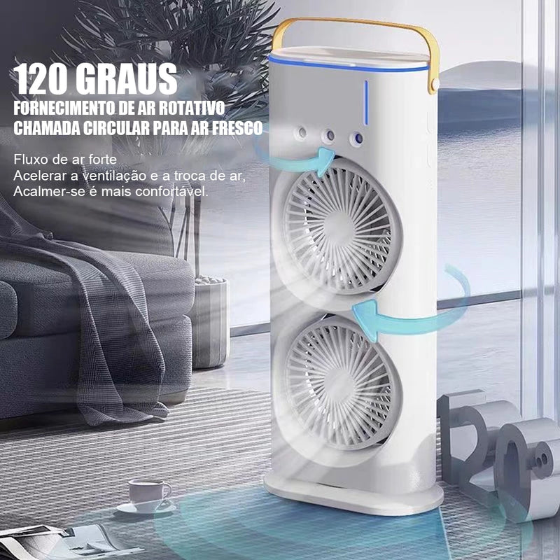 Ventilador Umidificador Dupla Camada+brinde grátis+oferta tempo limitado